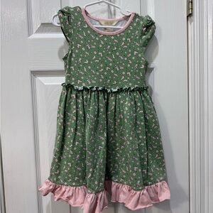 Matilda Jane Floral Green and Pink Dress